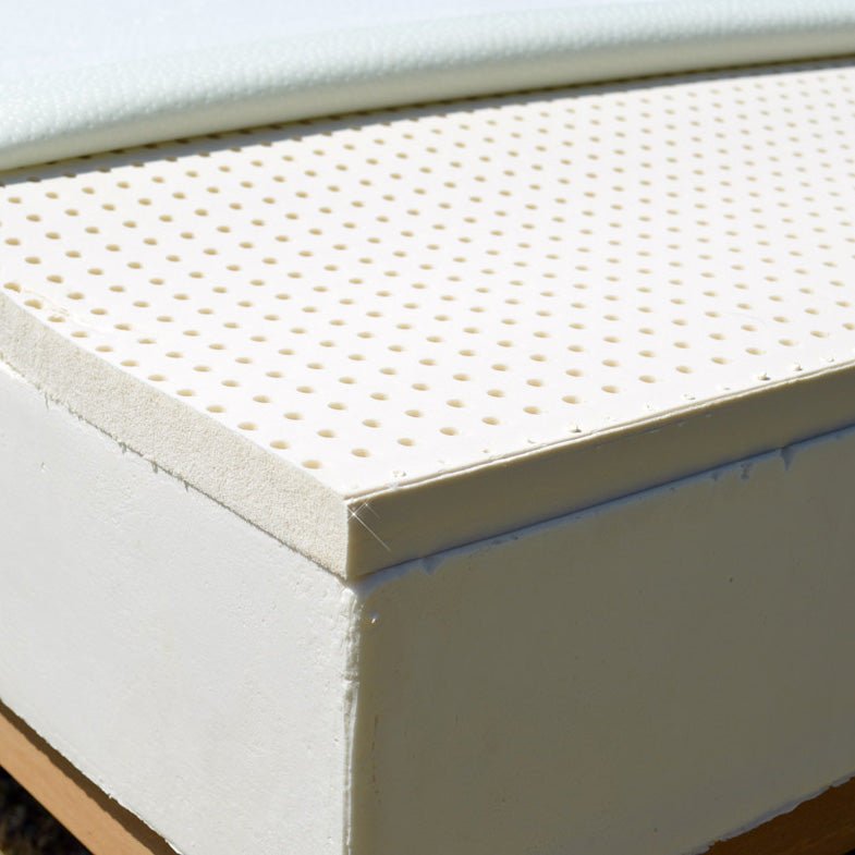 5cm thick removable natural latex topper for mattresses in Bamboo