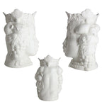 Sharon Testa di Moro Porcellana Bianca Capodimonte 24x18 cm