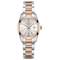Longines orologio Conquest Classic 29,5mm argento quarzo acciaio PVD oro rosa L2.286.3.72.7