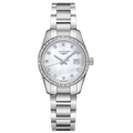 Longines orologio Conquest Classic 29,5mm madreperla diamanti quarzo acciaio L2.286.0.87.6