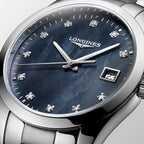 Longines orologio Conquest Classic 34mm madreperla nera acciaio quarzo L2.386.4.88.6