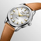 Longines Conquest Heritage 38mm silver automatic steel watch L1.649.4.72.2