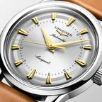 Longines Conquest Heritage 38mm silver automatic steel watch L1.649.4.72.2