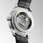 Longines Conquest Heritage Central Power Reserve 38mm anthracite automatic steel watch L1.648.4.62.2