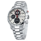 Longines orologio Grand Vitesse Chrono 42mm argento automatico acciaio L3.636.4.76.6