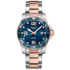 Longines orologio HydroConquest 41mm blu automatico acciaio finiture PVD oro rosa L3.781.3.98.7