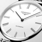 Longines orologio Le Grande Classique 38mm bianco automatico acciaio L4.918.4.11.6
