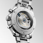 Longines orologio Longines Spirit Flyback 42mm blu automatico acciaio L3.821.4.93.6