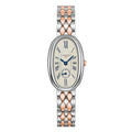 Longines orologio Longines Symphonette 21.90x34.00mm argento quarzo acciaio oro 18kt L2.306.5.71.7
