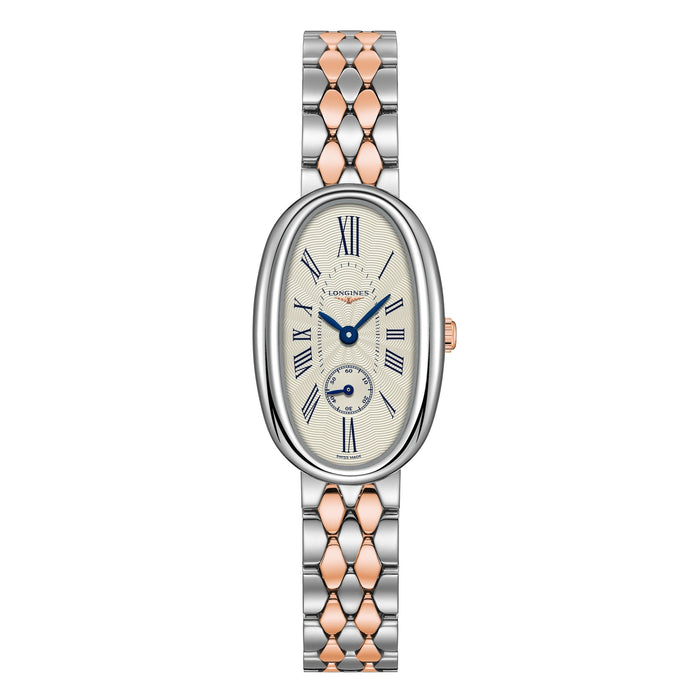 Longines watch Longines Symphonette 21.90x34.00mm silver quartz steel 18kt gold L2.306.5.71.7