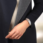 Longines orologio Master Collection 29mm madreperla diamanti automatico acciaio oro rosa L2.257.5.89.7