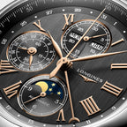 Longines orologio Master Collection 42mm antracite automatico acciaio L2.773.4.61.2