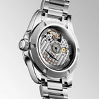 Longines orologio New Conquest 34mm blu automatico acciaio L3.430.4.97.6