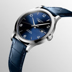 Longines orologio Record collection 40mm blu automatico acciaio L2.821.4.96.4