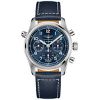 Longines orologio Spirit cronografo 42mm blu automatico acciaio L3.820.4.93.0