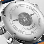 Longines orologio Spirit cronografo 42mm blu automatico acciaio L3.820.4.93.0