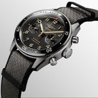 Longines orologio Spirit Flyback Titanium 42mm antracite automatico titanio L3.821.1.53.2
