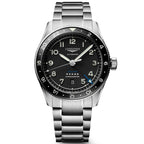 Longines orologio Spirit Zulu Time 42mm nero automatico acciaio L3.812.4.53.6