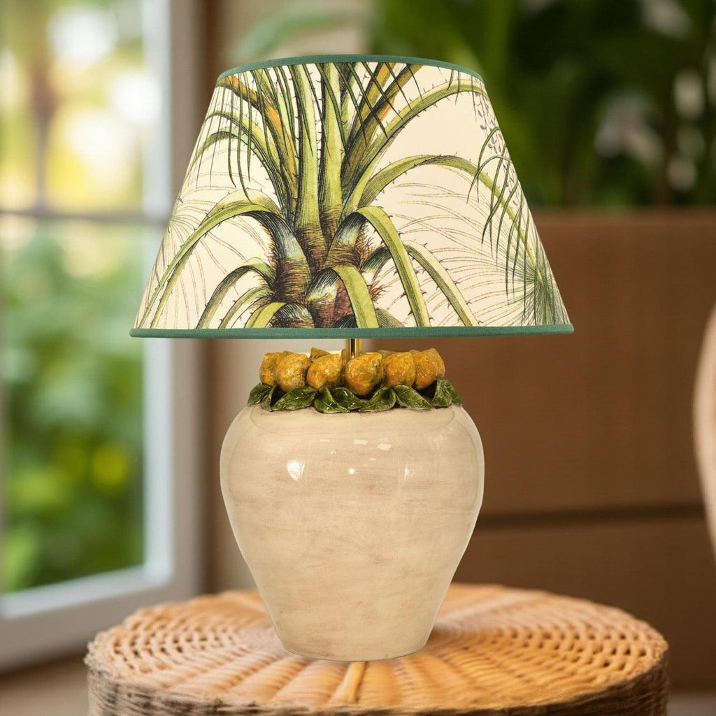 Lamp base h 27 Sicilian lemons (h 52 with shade Ø35/40)
