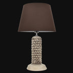 Lamp pine cone cylinder h 60 Antiqued Mother-of-pearl in Caltagirone ceramic
