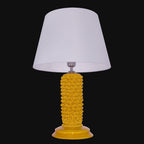 Lume Pigna Cilindro in Ceramica di Caltagirone h 60 cm — Senape