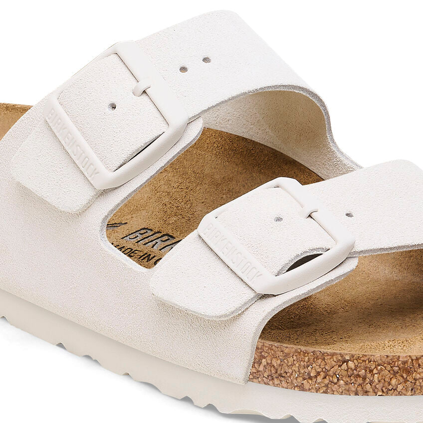 Birkenstock Arizona White Leather Narrow Fit