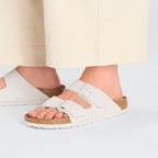 Birkenstock Arizona White Leather Narrow Fit