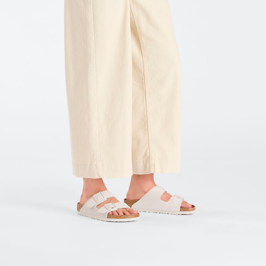 Birkenstock Arizona White Leather Narrow Fit