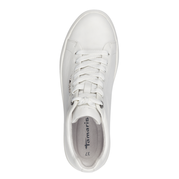 Tamaris White Leather Sneakers