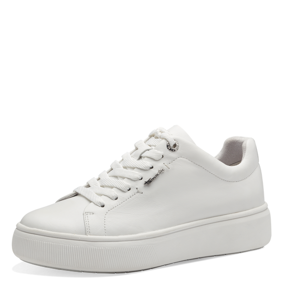 Tamaris White Leather Sneakers