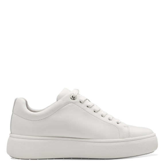 Tamaris White Leather Sneakers