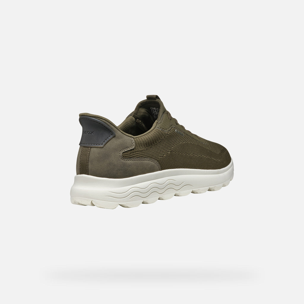 Geox Spherica Plus A Military Green Sneaker