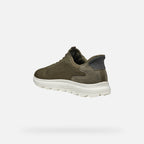 Geox Spherica Plus A Military Green Sneaker