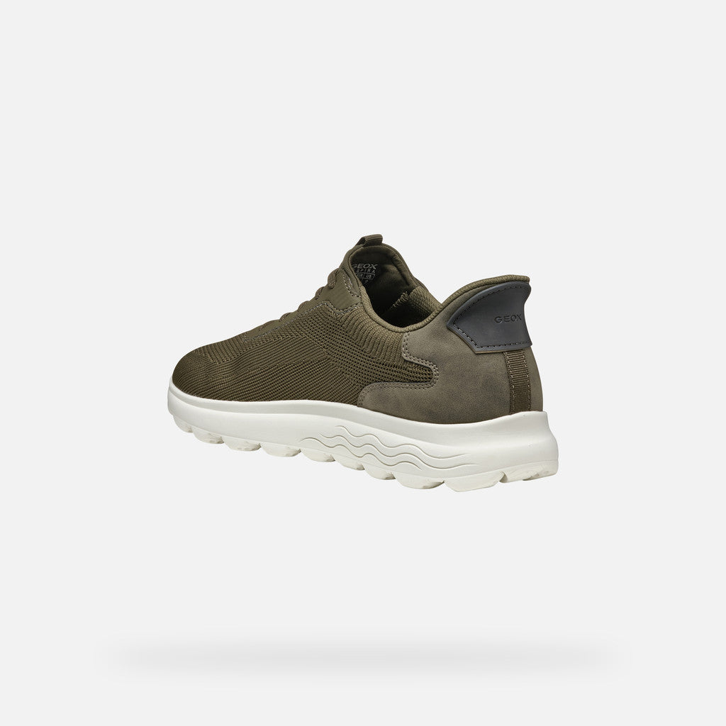 Geox Spherica Plus A Military Green Sneaker