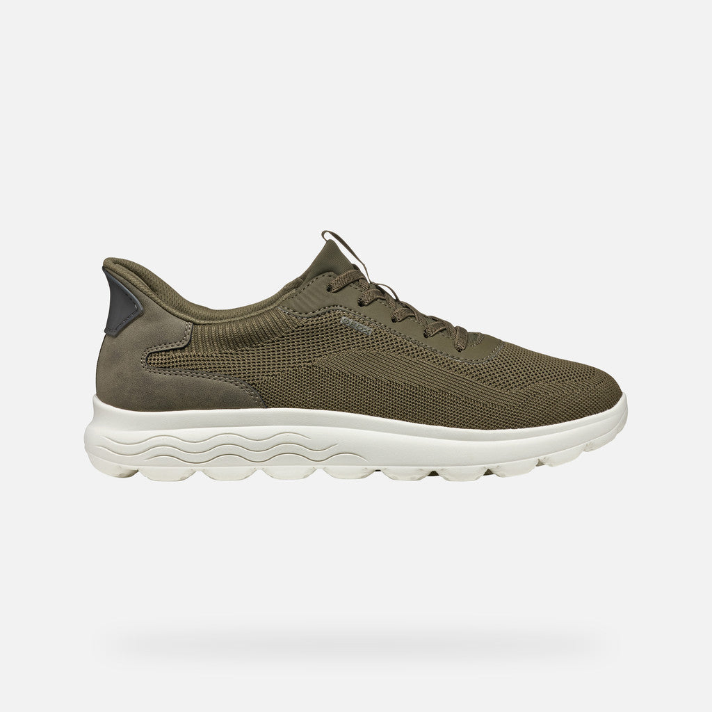 Geox Spherica Plus A Military Green Sneaker