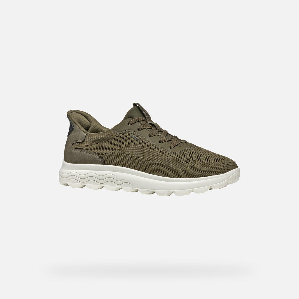 Geox Spherica Plus A Military Green Sneaker