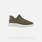 Geox Spherica Plus A Military Green Sneaker