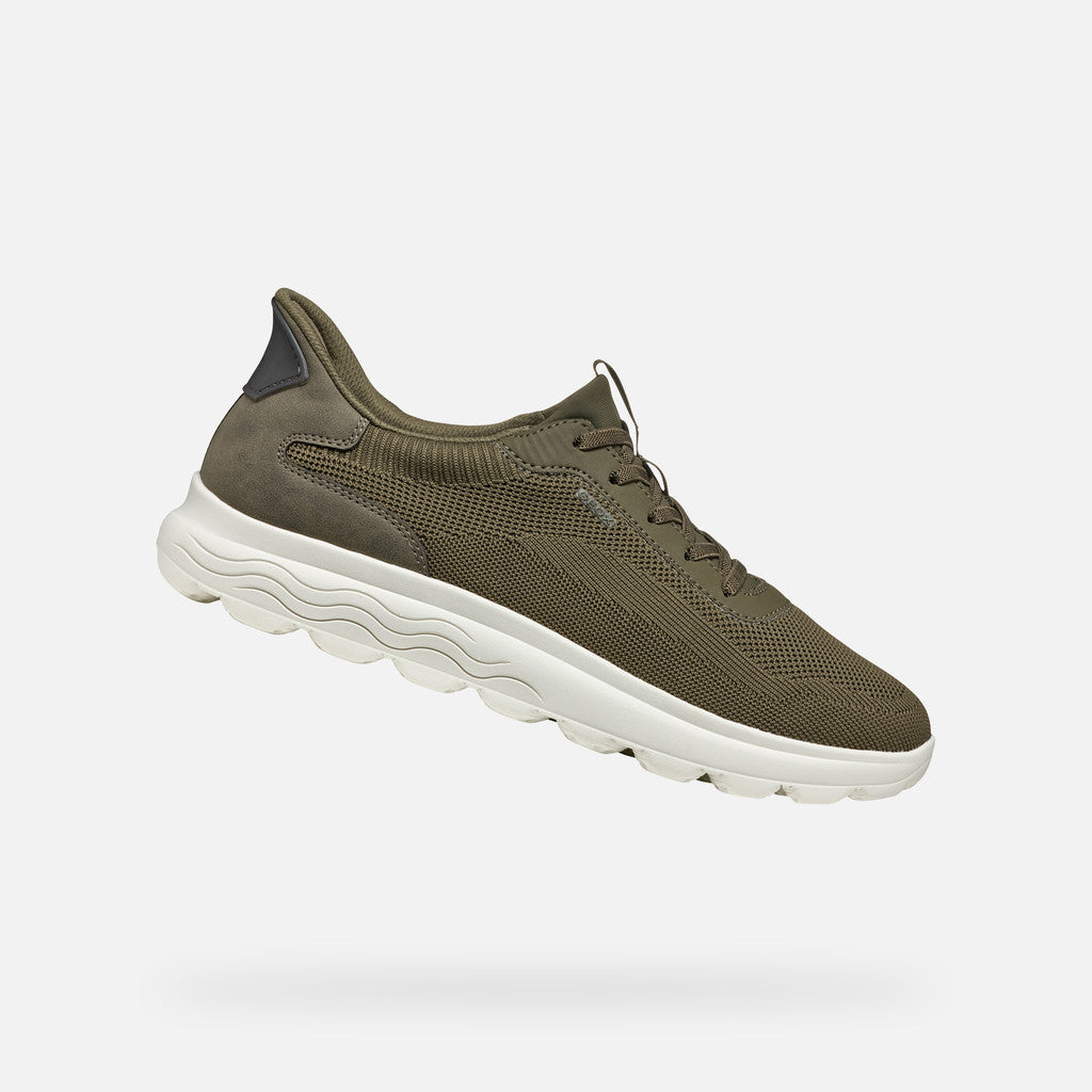 Geox Spherica Plus A Military Green Sneaker
