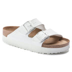 Birkenstock Arizona Grooved White Platform Narrow Fit