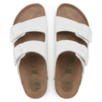 Birkenstock Arizona Grooved White Platform Narrow Fit