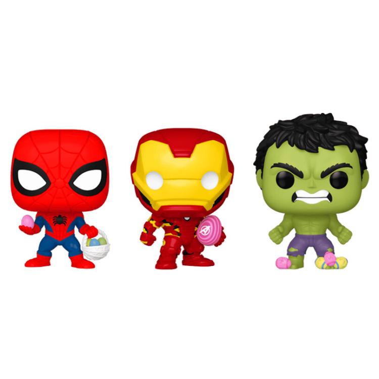 Funko Carrot Pocket Pop! Marvel (Spider-Man-Iron Man-Hulk) Vinyl Figure 4Cm