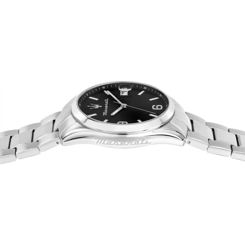 Maserati R8853 watch – black steel with date