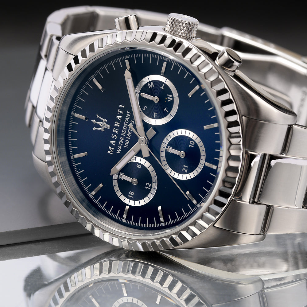 Maserati Competizione R88 Watch – steel with blue dial