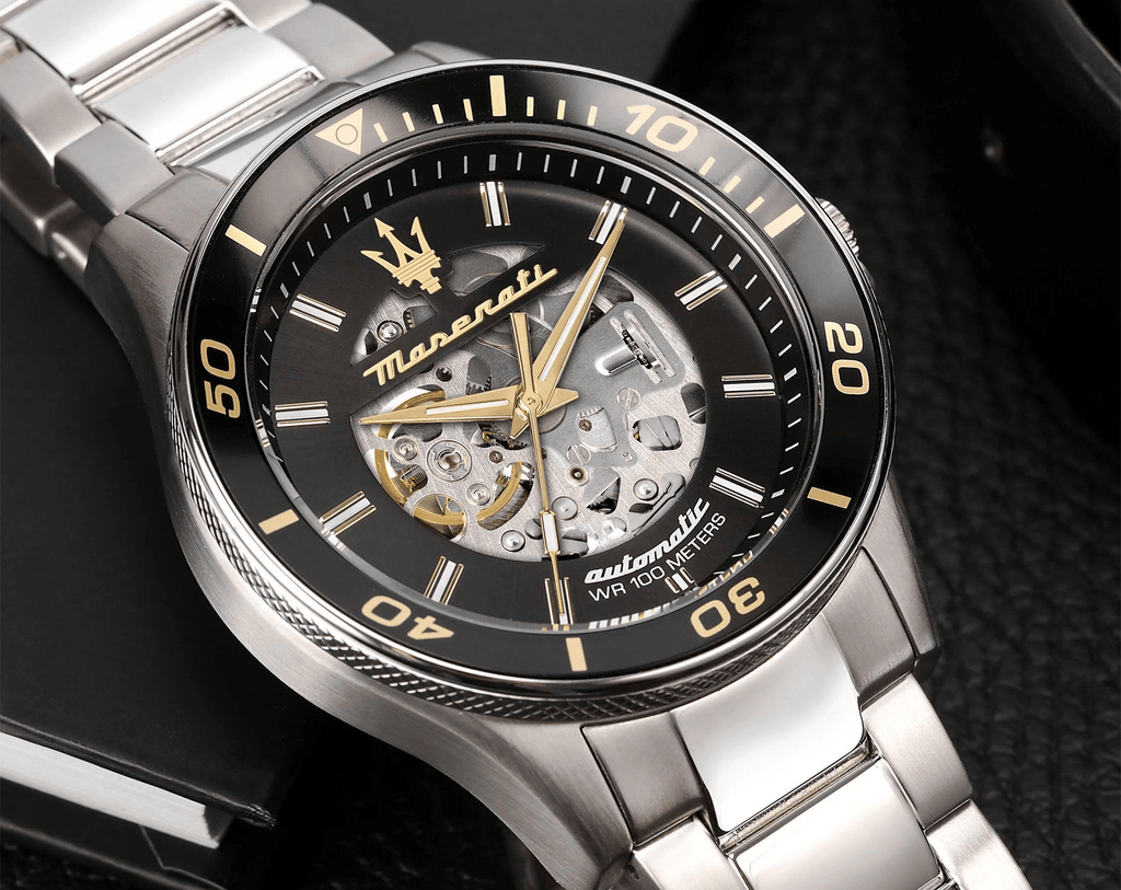 Maserati R88 Skeleton Steel Watch – Sporty elegance and precision