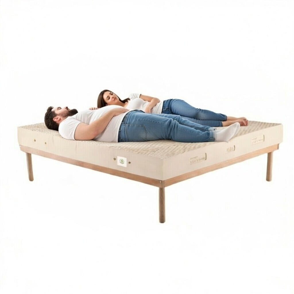 Materasso 100% lattice a 7 zone differenziate con tessuto anallergico alto 22 cm - JUPITER