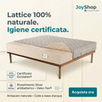 20 cm high 100% natural latex zoned anti-mite mattress - POLARIS