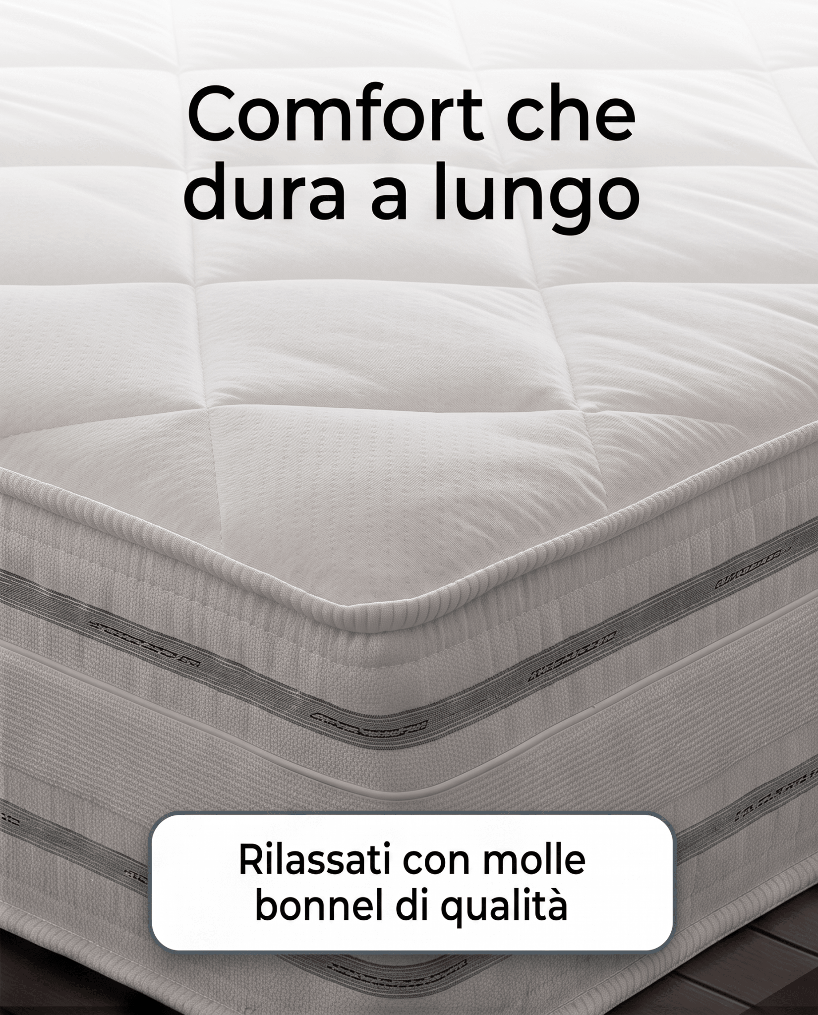 Materasso a Molle Box Ignifugo Certificato Classe 1 IM H26 cm