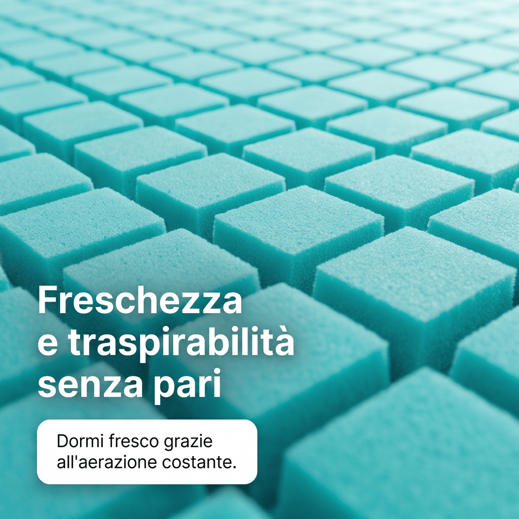 Materasso in Memory Aloe H24 Anatomico e Tessuto Hybrid - ALOE MEMORY