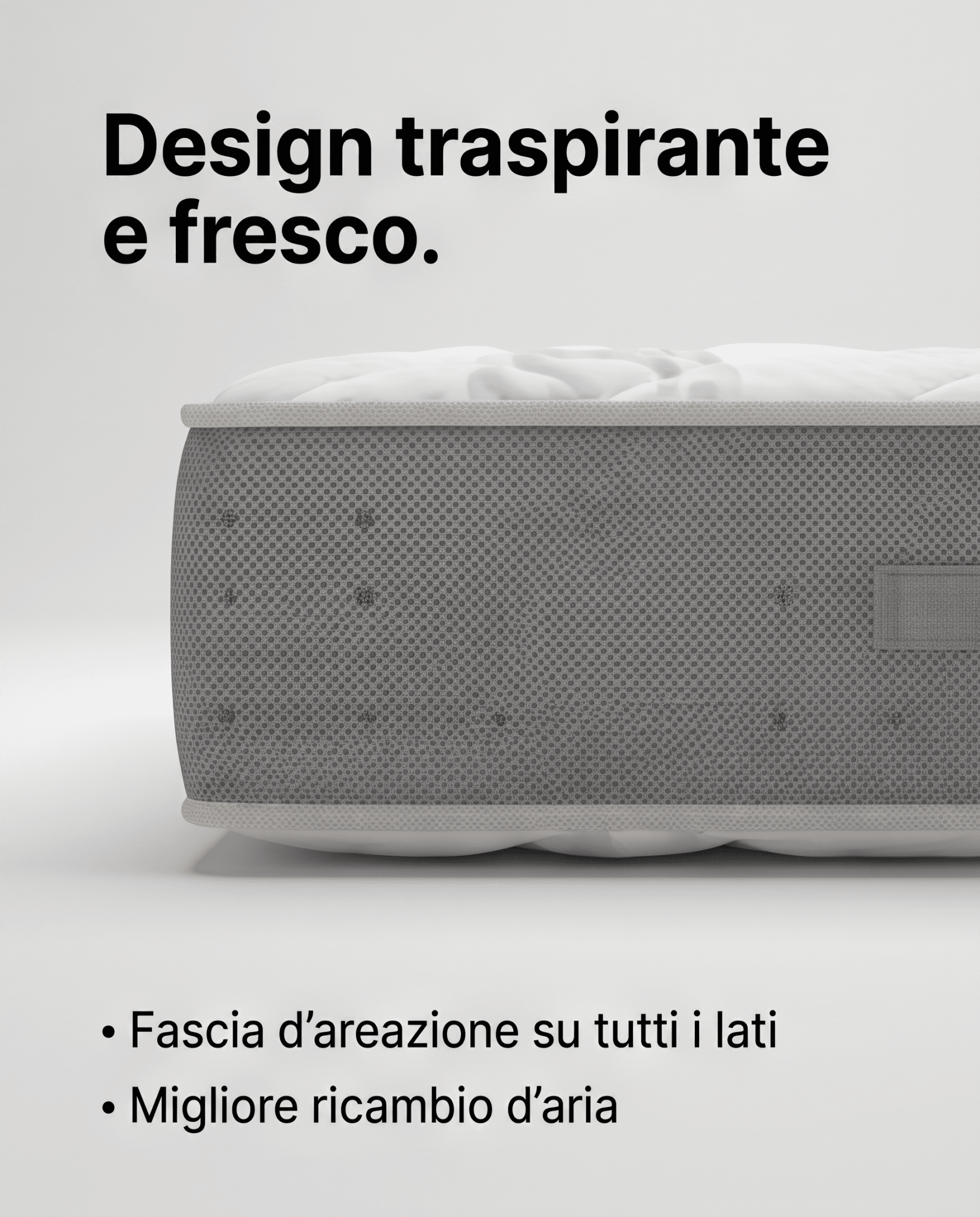 Materasso in memory alto 28 cm con tessuto anallergico Traspirante e fresco - CATERINA H28