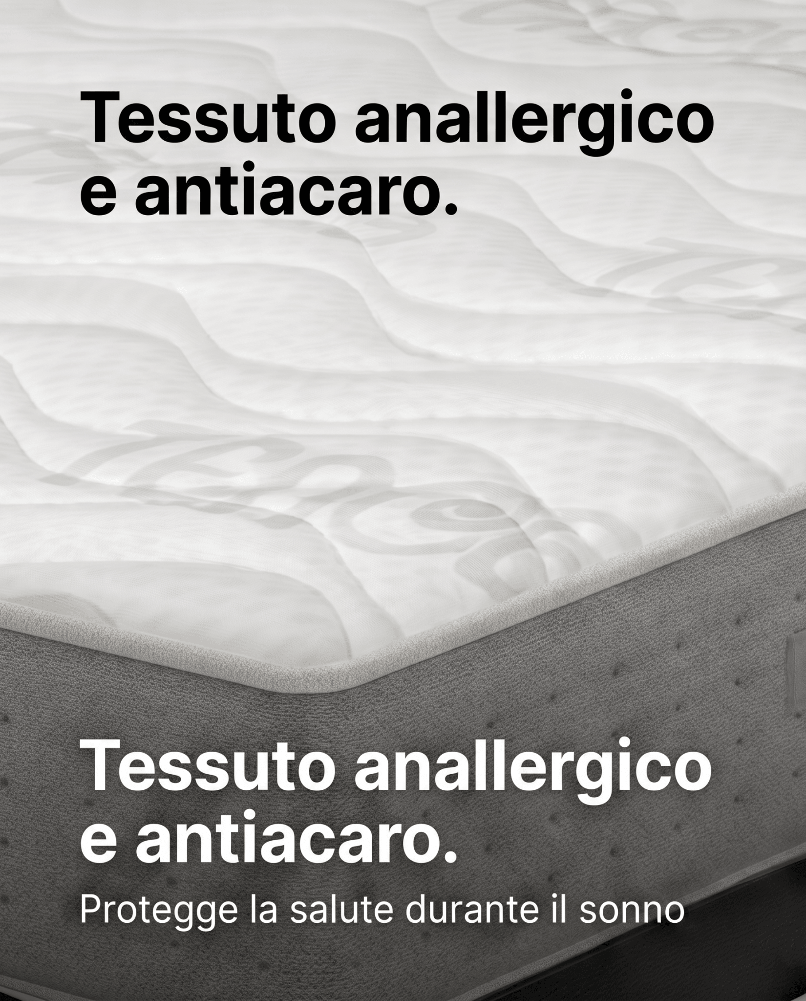 Materasso in memory alto 28 cm con tessuto anallergico Traspirante e fresco - CATERINA H28